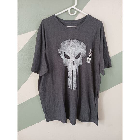 Marvel Comics The Punisher Mens Size 3XL Cotton Blend Graphic Short Sleeve Shirt - Picture 8 of 9